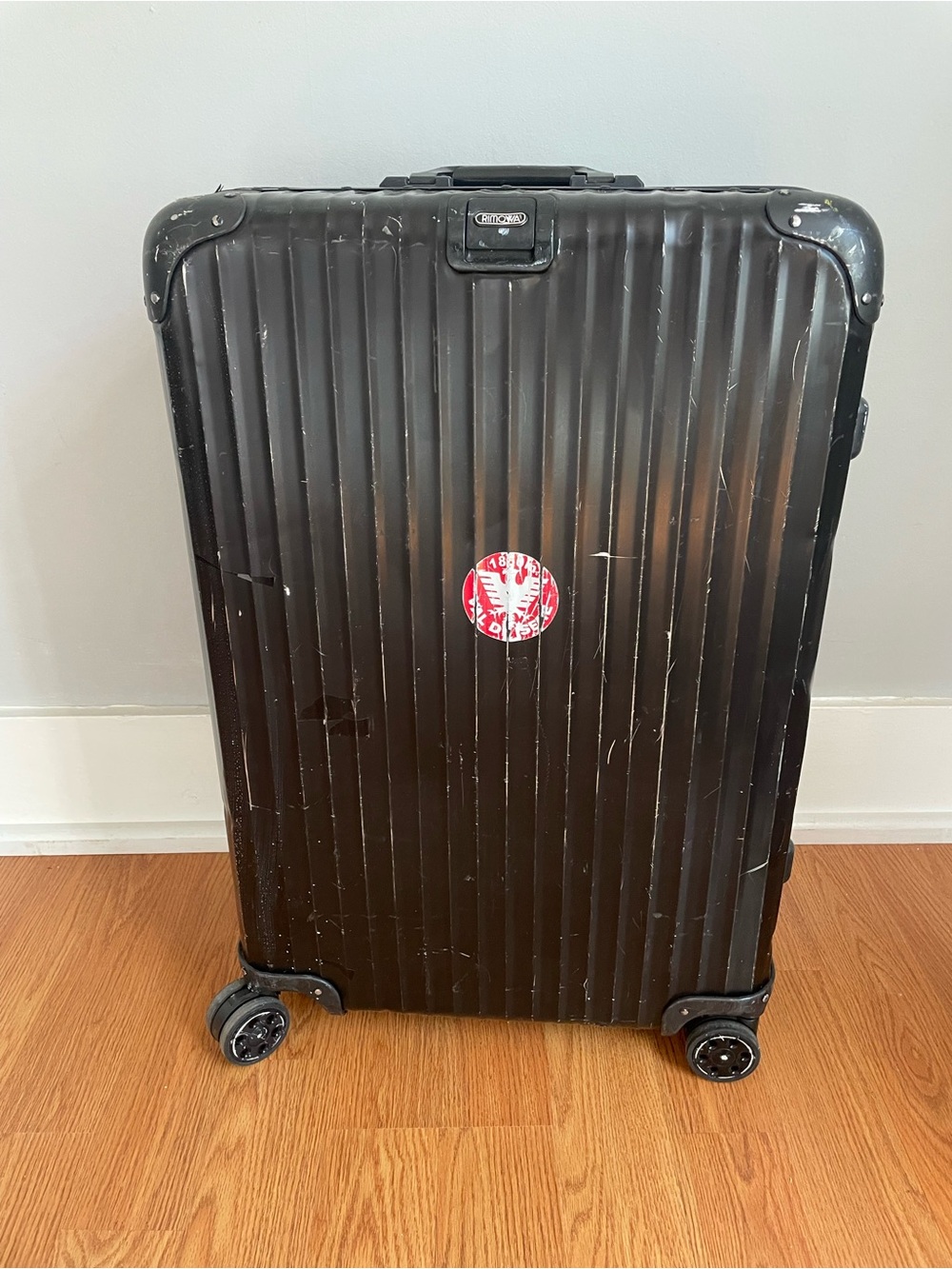 Rimowa Black Hard-Shell Spinner Luggage